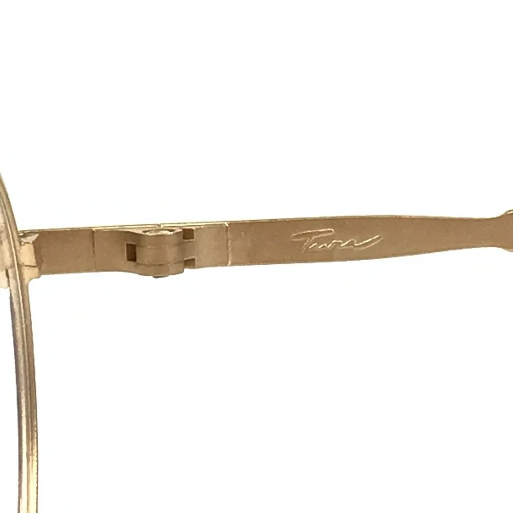 Vintage Tura Eyeglasses Frames MOD.769 TOR Tortoise Matte Gold Round 50-18-140